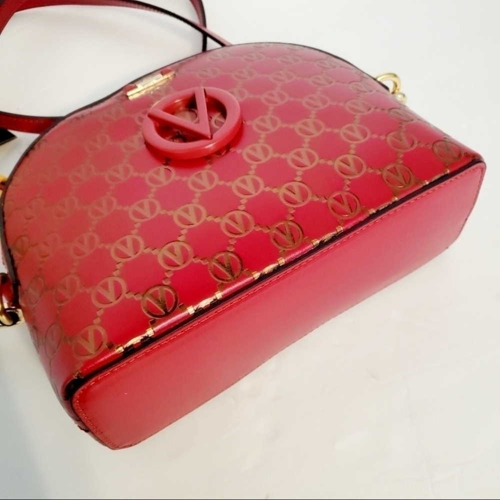 NWT VALENTINO BY MARIO VALENTINO Diana Monogram Leather Domed Crossbody … - Picture 7 of 8